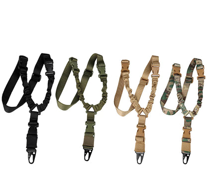 Heavy Duty Tactical Single Point Gun Rifle Sling Adjust & Quick Detach QD Buckle