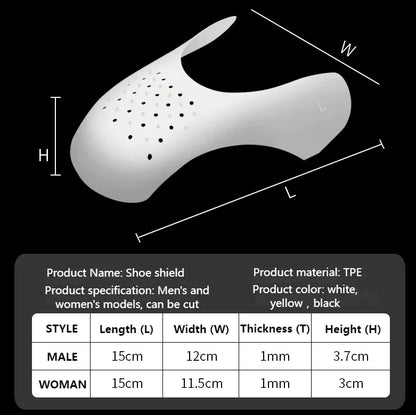 5 Pairs Shoe Protector Anti Crease Force Fields Cover Toe Cap Creasing Decreaser