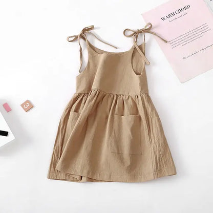 Sleeveless Cotton Toddler Dress